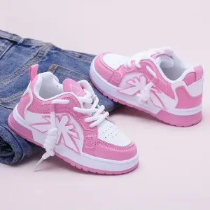 Chaussures roses pour bébé fille, style décontracté