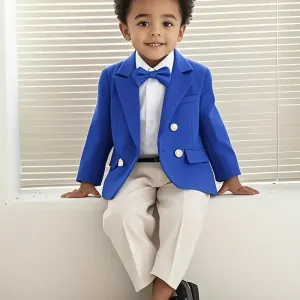 ensembleelegant3piecespourgarconvestepantalonetnoeudpapillon