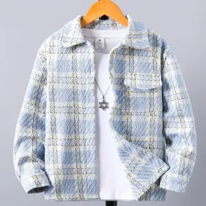 vestedautomneacarreauxtendancepourfillesmancheslongues