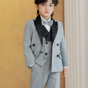 ensembledecostume3piecespourgarconstylesmokingbritannique