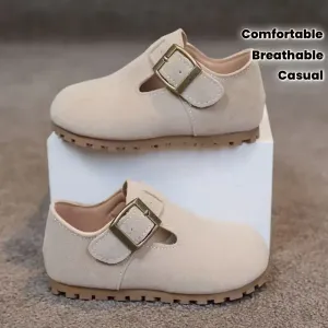 Mocassins en tissu souple pour garçons et filles avec fermeture