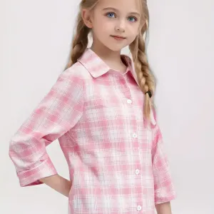 chemiseacarreauxamancheslonguespourfille