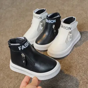 Bottines compensées basses à plateforme épaisse, fermeture éclair et boucle
