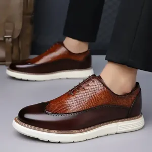 chaussureshabilleespourhommeensimilicuirbrillanttigeensimilicuirbrilla