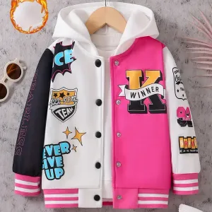 jacketdebaseballpolairedecontracteeacapucheenpolyesteramotifgeometriqu