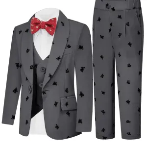 ensemble3piecespourgarconvestegiletpantalonetnoeudpapillon