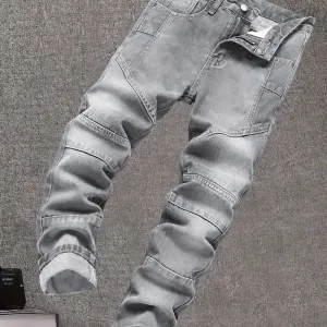 pantalonclassiqueenfauxdenimnonextensiblepouradolescents