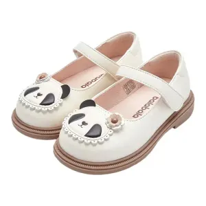 Sandales d'été pour filles Balabala - Adorable motif panda, blanc et marron