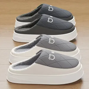 Chaussons d'intérieur homme à enfiler - Semelle souple antidérapante