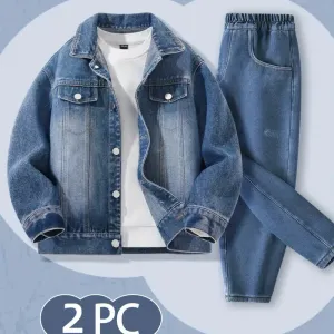 ensembleprintempsautomnegarconenfauxdenim