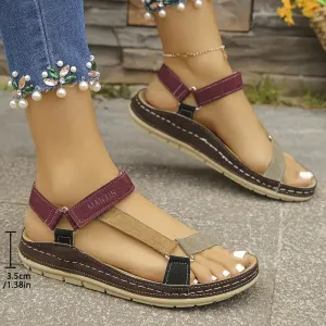 sandalesromainesabrideajustableetbouclepourfemme