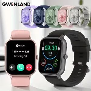 Montre connectée GWENLAND Pro 4,65 cm avec écran intégral - Bracelet d'activité