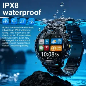 Montre connectée pour homme avec écran HD 1,53 pouce, appels sans fil