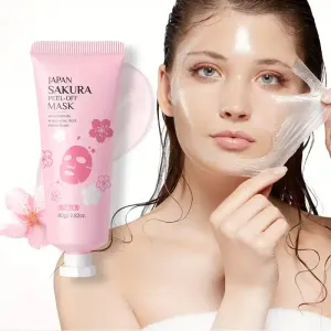 Masque Sakura Japon Amélioré 80g - Formule Nettoyante et Éclat Beige Clair
