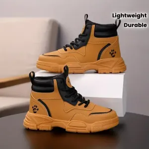 Baskets légères pour garçons - Chaussures montantes à enfiler avec semelle TPR