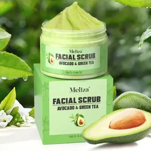 Gommage visage avocat et thé vert | Nettoyage en profondeur, lisse la peau, illumine le teint