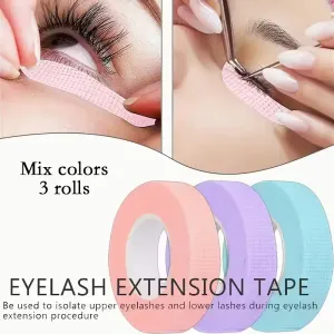 3 rouleaux de ruban adhésif pour fard à paupières, accessoire pour eyeliner