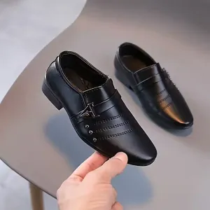 Chaussures Oxfords unies pour garçon, légères et antidérapantes