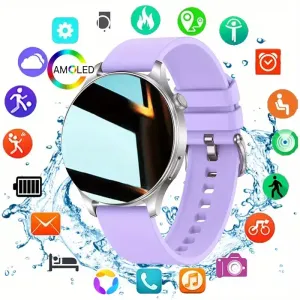 Montre connectée COIUSOR pour femme avec appels et numéros sans fil, modes sportifs, lecteur de musique et podomètre
