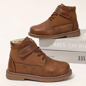 Bottes d'hiver robustes pour garçons, avec semelle épaisse en TPR