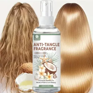 Spray démêlant et anti-frisottis parfumé - 100 ml, formule sans rinçage à séchage rapide