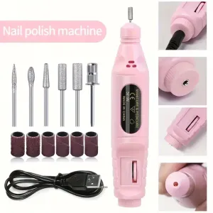 Machine à ongles électrique rose - Outil de manucure multifonctionnel