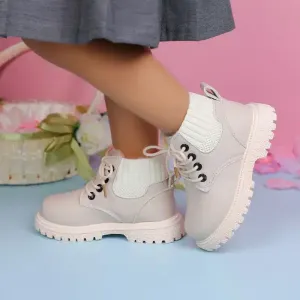 Paire de bottes d'hiver tout-terrain avec doublure peluche