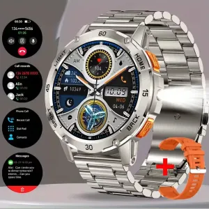 Montre connectée 2025 pour les sports outdoor, avec lampe torche LED intégrée