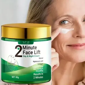 Crème de jour et de nuit YCB Lifting Visage 2 Minutes au rétinol, acide hyaluronique, collagène et niacinamide