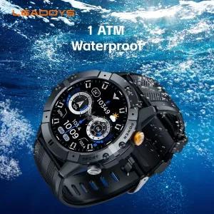 Montre connectée pour homme étanche à 10 m, résistante aux chocs et à la poussière