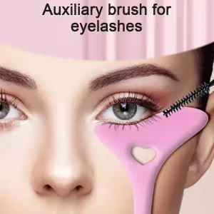 2pcs Pochoirs en silicone pour eyeliner - Pointes d'aile, mascara, rouge à lèvres