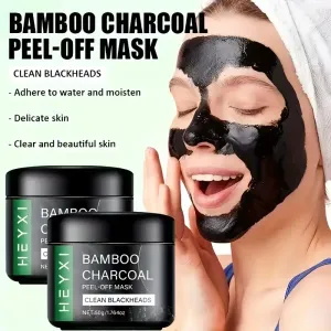 Masque visage au charbon de bambou naturel 50 g - Patch gel nettoyant et hydratant