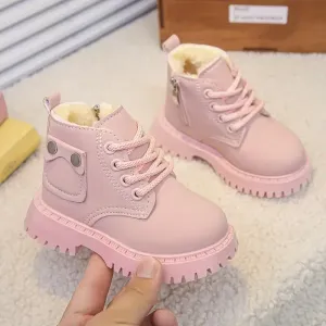Paire de bottines Chelsea roses pour filles
