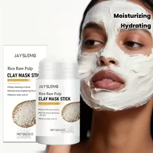 Masque nettoyant à l'argile de riz, en stick, pour un nettoyage en profondeur