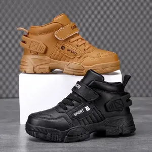 Chaussures montantes tendance pour garçons, ornées de décorations