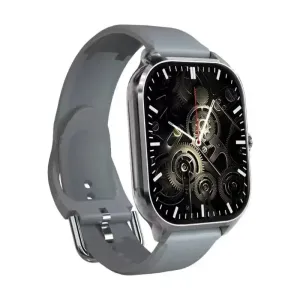 Montre connectée H9 Plus avec suivi d'activité, bracelet rose, boîtier doré et 3 modes d'affichage