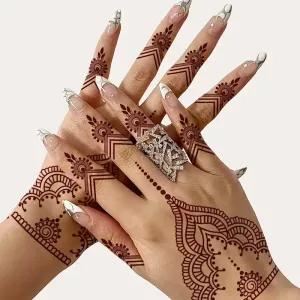 1 autocollant de tatouage temporaire au henné STARTTOOS pour femmes