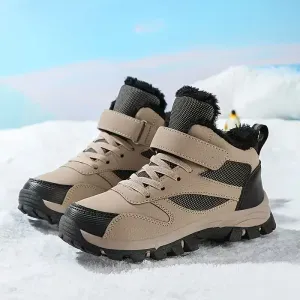 Bottes d'hiver montantes CHTAPPILIAR pour enfants - Doublure polaire douce