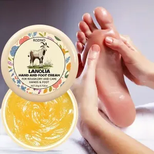 Crème instantanée à la lanoline pour mains et pieds secs et gercés