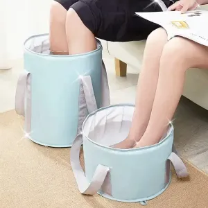 Bain de pieds pliable et isotherme - Portable, avec poignées renforcées