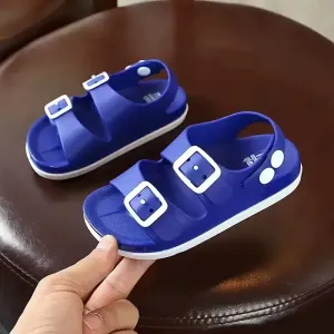 Sandales de plage d'été élégantes et simples à semelle souple pour garçons