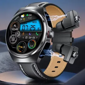 Montre connectée 2-en-1 (2025) avec écouteurs TWS, écran HD 3,89 cm, appels sans fil