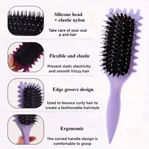 Brosse à boucler (1 pièce) - Pour des boucles définies et du volume