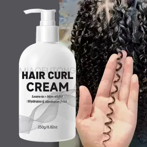 Crème coiffante pour cheveux bouclés adultes | 250 ml x 1 flacon