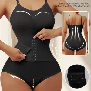 Body gainant confortable et respirant pour femme, fermeture boutonnée sur le devant