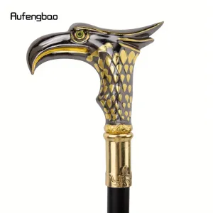 Canne Aigle Noir Doré | Canne élégante en alliage, style vampire