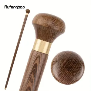 Bâton traditionnel en bois jaune à une seule articulation | Canne décorative en bois
