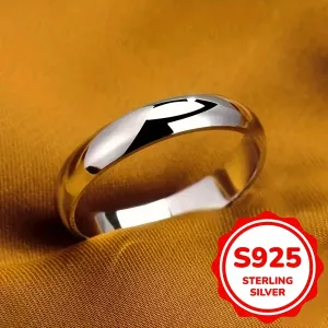Bague en argent sterling 925, design minimaliste, hypoallergénique