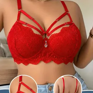 Lingerie sexy bordeaux grande taille pour femme