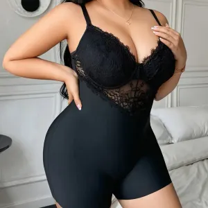 Body gainant grande taille pour femme - Effet ventre plat et fesses galbées